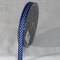The Ribbon People Blue and White Polka Dots Patterned Grosgrain Ribbon 0.3" x 22 Yards